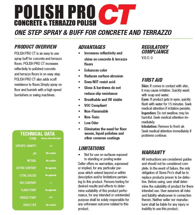 Polish Pro CT Spray Buff Application