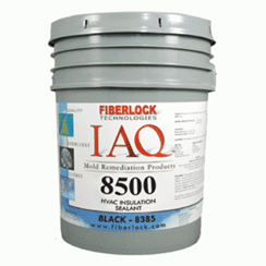 Fiberlock IAQ 8500 HVAC Insulation Sealer Black 5 gallon | 8385-5 | Alan Janitorial Distributors, Inc.