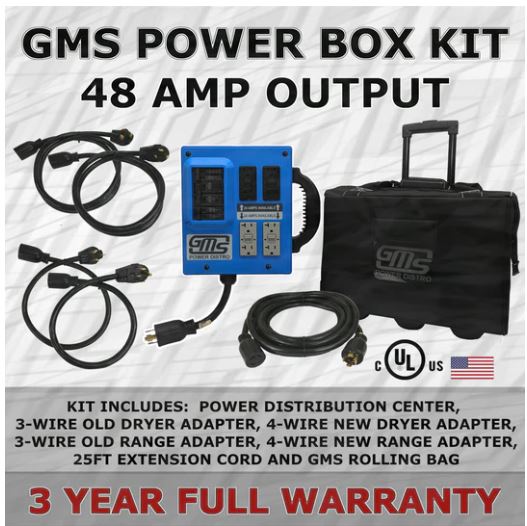 GMS Power Distribution BOx kit in Blue