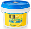 White bucket with blue lid labeled 'Formula 319 Citrus Cleaner & Degreaser' by Sentinel on a white background.