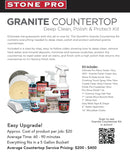 Granit Countertop Clean & Polish Kit