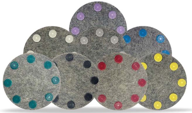 17" Resin DOT pad 220 grit each