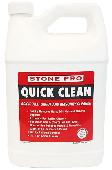 Stone Pro Quick Clean Acidic Tile and Grout Cleaner Gallon