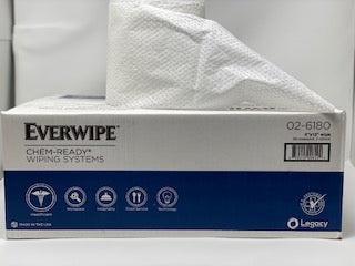 Non Branded Roll 6x12" Everwipe Chemical Ready Refill Roll 180 sheets  