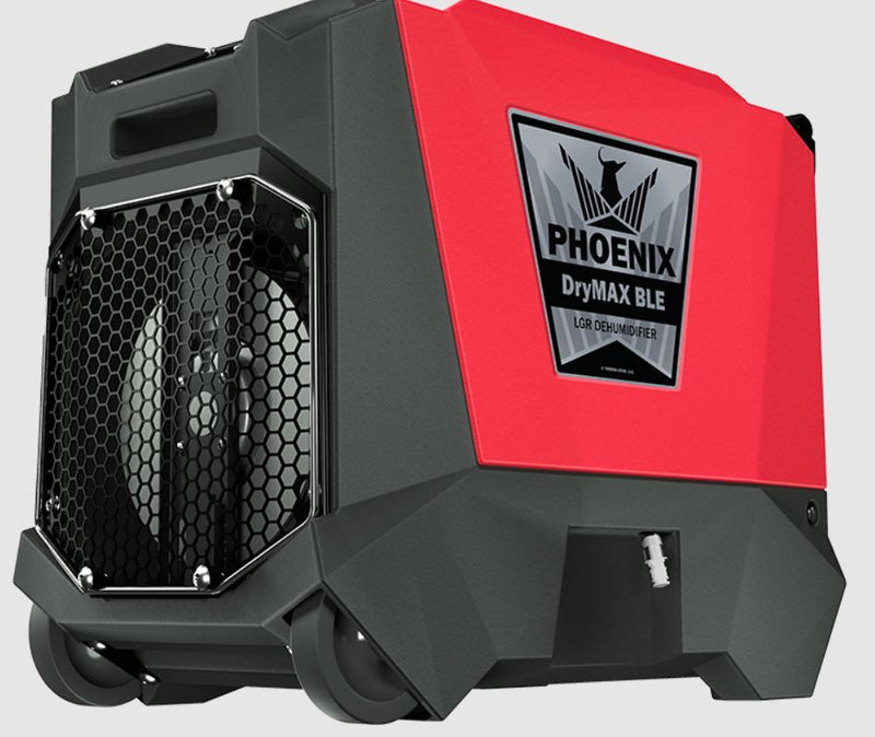 Phoenix DryMax BLE  LGR Dehumidifer in Red at Alan Janitorial Distributors Inc.