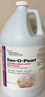 San-O-Pearl Antimicrobial Soap - 1 Gallon | Alan Janitorial Distributors Inc.