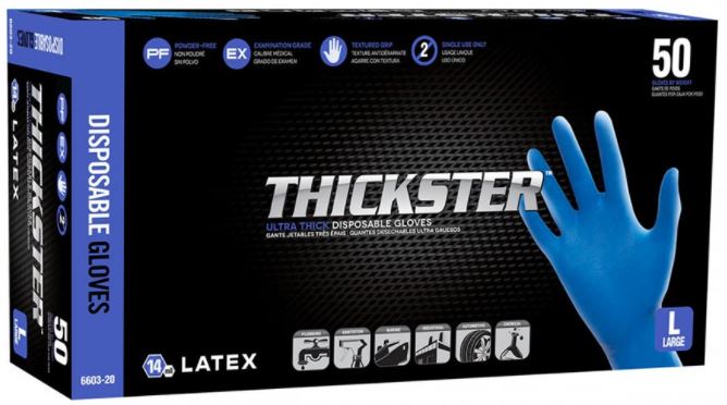 Thickster Disposable Gloves Large * ALan Janitorial Distributors Inc.