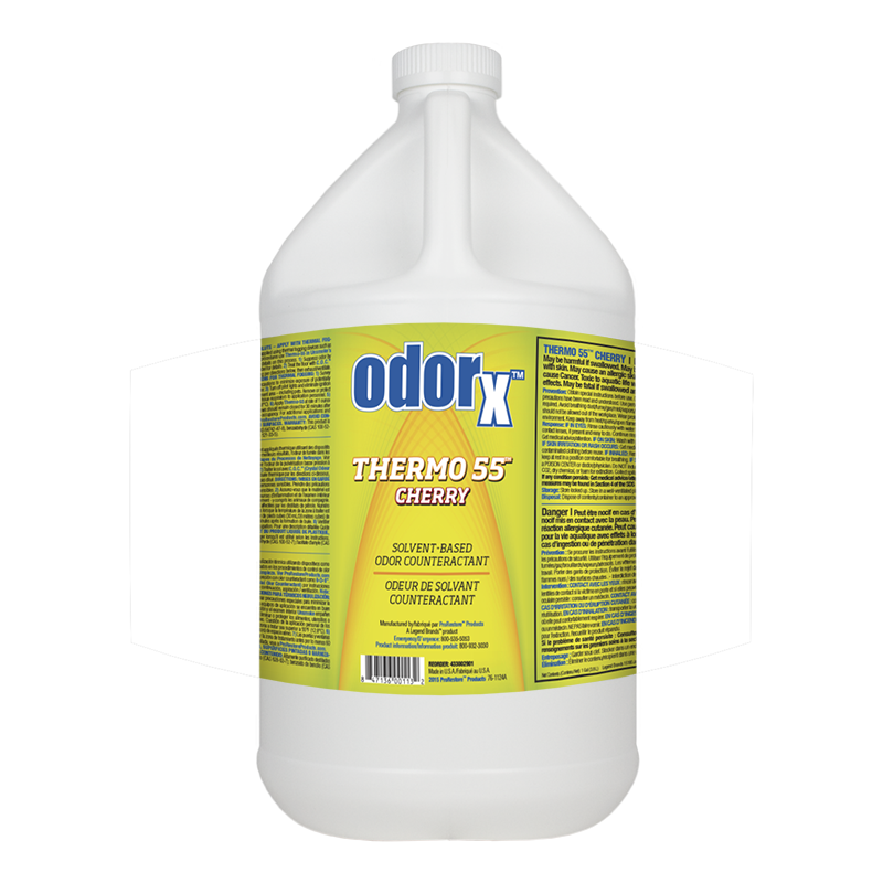 OdorX Thermo 55 Cherry Solvent-Based Odor Counteractant gallon | sold by alan janitorial distributors inc.